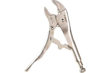 Универсальный ручной зажим Зубр Эксперт для круглых профилированных и плоских деталей губки из кованой Cr-V стали 250 мм 22510-25