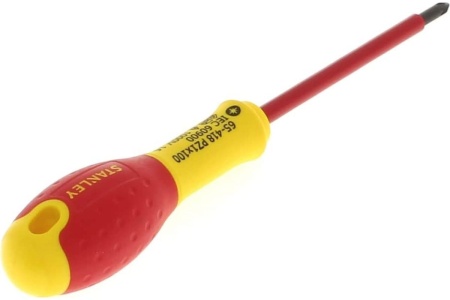 Диэлектрическая отвертка FATMAX 1000V PZ1х100 мм Stanley 0-65-418