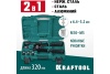 Заклепочник KRAFTOOL Combo2-M10 комбинированный двуручный в кейсе, резьбовые заклепки М5-М10, 31181
