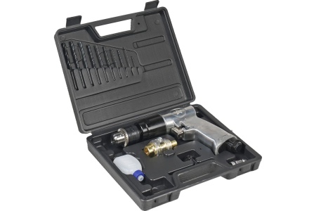 Пневматическая дрель с оснасткой Airline 16 предметов, кейс ATBR102