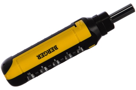 Набор: трещоточная отвертка с битами и головками, 15шт Berger BG BG1073