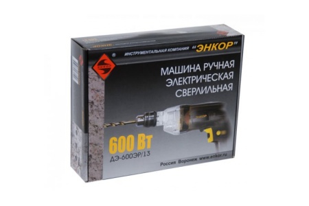 Дрель Энкор ДЭ-600ЭР/13 50070