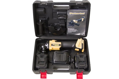 Бесщеточная аккумуляторная угловая шлифовальная машина PARTNERTOOL PBAG125SET-20