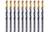 Сверло по металлу Golden Tip 5.5 мм, HSS-Tin, 10 шт, DIN 338 Denzel 717214