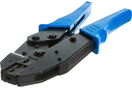 Кримпер STEKKER CTLS006-230 для обжима гильз и наконечников 0,5-6мм2, синий 32804