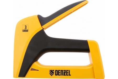 Мебельный степлер DENZEL пластиковый корпус, тип 53, 6-14 мм, тип 13, 6-14 мм, тип 300, 14 мм 40210