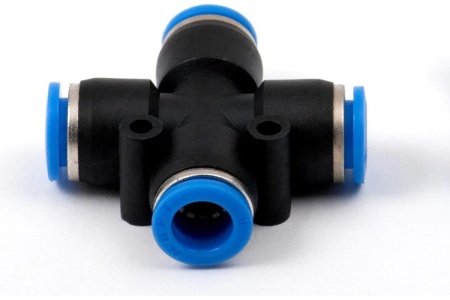 Фитинг четвертник (крест) цанговый 8 мм Pegas pneumatic 5803
