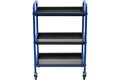 Тележка для инструментов Zatesov три полки, открытая TT-03-BLUE
