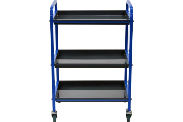Тележка для инструментов Zatesov три полки, открытая TT-03-BLUE