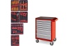 Набор инструментов KING TONY "HIGH VOLTAGE" в красной тележке, 117 предметов 934-117AMRE