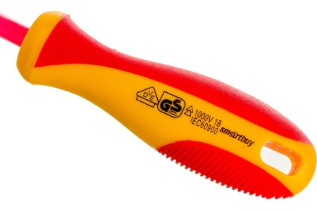 Диэлектрическая шлицевая отвертка Smartbuy SL3x100, до 1000 В, VDE SBT-SCI-SL3x100P1