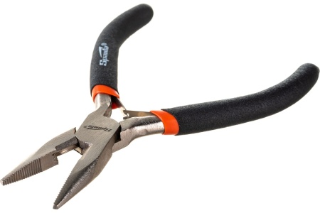 Длинногубцы 130 мм, никелированные, прямые, авторазжим SPARTA Mini 17820