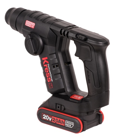 Перфоратор аккумуляторный, бесщеточный KRESS KU380, 20В, 2Ач х2, кейс