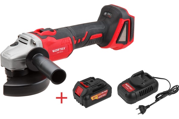 Угловая аккумуляторная шлифмашина WORTEX CAG 1812 E ALL1 1BCAG001A29 Угловая аккумуляторная шлифмашина WORTEX CAG 1812 E ALL1 1BCAG001A29