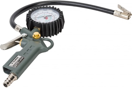 Пистолет для подкачки шин с аналоговым манометром KraftWell KRWTG-A