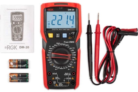 Цифровой мультиметр RGK dm-20 с поверкой 779647