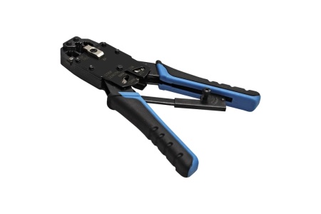 Инструмент ExeGate EX-T2008R для обжима RJ-45, RJ-11, 12, с храповым механизмом, прямой ход обжимки 293155