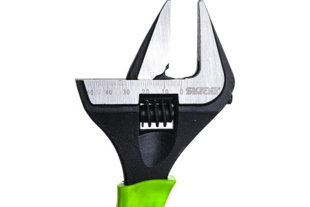 Разводной ключ SKRAB с тонкими губками 10/250мм GREEN 23537