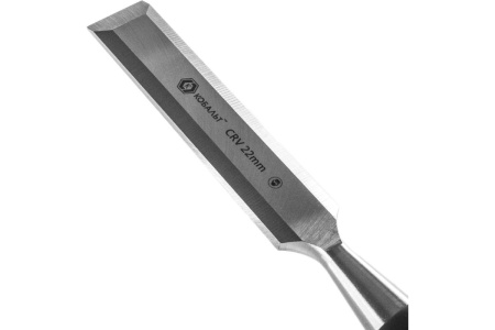 Плоская стамеска (22 х 140 мм, CR-V, блистер) КОБАЛЬТ 245-589