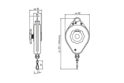 Балансир с тросом 1-2 кг, 2 м Bosch 0607950951