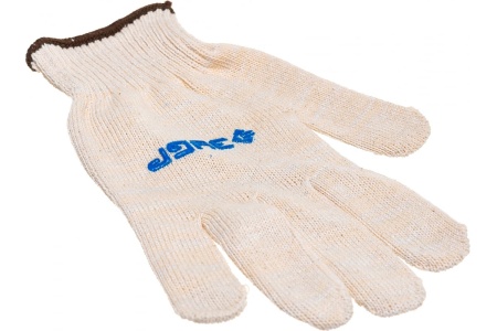 Трикотажные перчатки с защитой от скольжения ЗУБР ЭКСПЕРТ-ПРОТЕКТОР размер L-XL; 10 пар 11390-K10