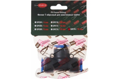 Фитинг T-образный 16 мм для пластиковых трубок ROCKFORCE RF-SPE16