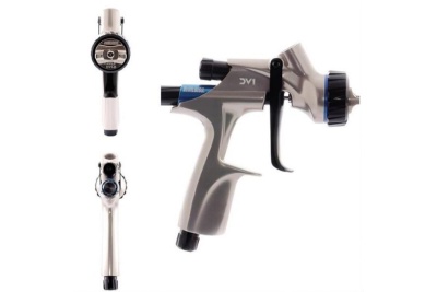 Краскораспылитель DeVILBISS DV1 GRAVITY GUN ONLY KIT, гибридная голова, 1.2 мм DV1-U-000-12-B+