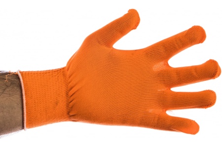 Перчатки Россия нейлон, 13 класс, оранжевые, XL 67840