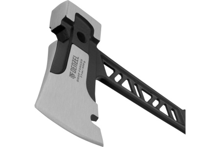 Цельнокованый топор Denzel 600 г, двухкомпонентная обрезиненная рукоятка 21499