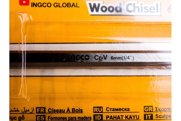 Стамеска INGCO 6мм INDUSTRIAL HWC0806
