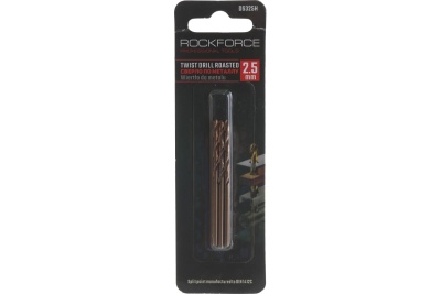 Сверло по металлу (3 шт; 2.5 мм; HSS-Co; в блистере) ROCKFORCE RF-DS325H
