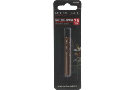 Сверло по металлу (3 шт; 2.5 мм; HSS-Co; в блистере) ROCKFORCE RF-DS325H Сверло по металлу (3 шт; 2.5 мм; HSS-Co; в блистере) ROCKFORCE RF-DS325H