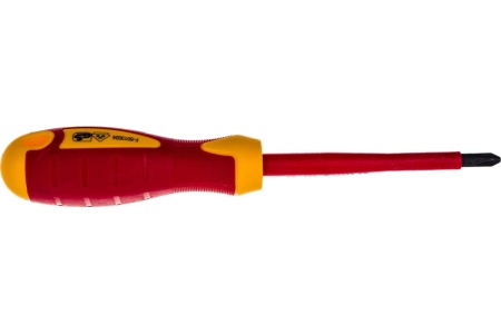 Диэлектрическая отвертка Зубр до 1000В ПРОФИ Cr-V PH 2 x 100 мм 25262-2-100_z01