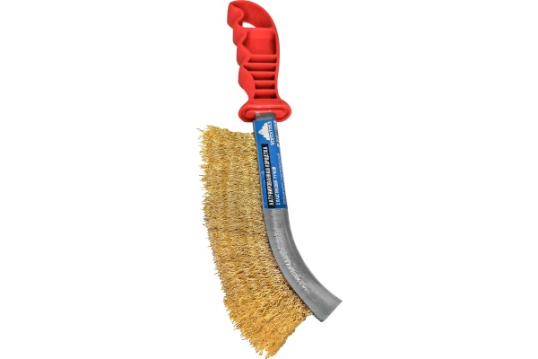 Щетка по металлу vertextools с пластиковой ручкой 1212-01