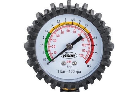 Пистолет для накачки шин Vigor с аналоговым манометром V6905