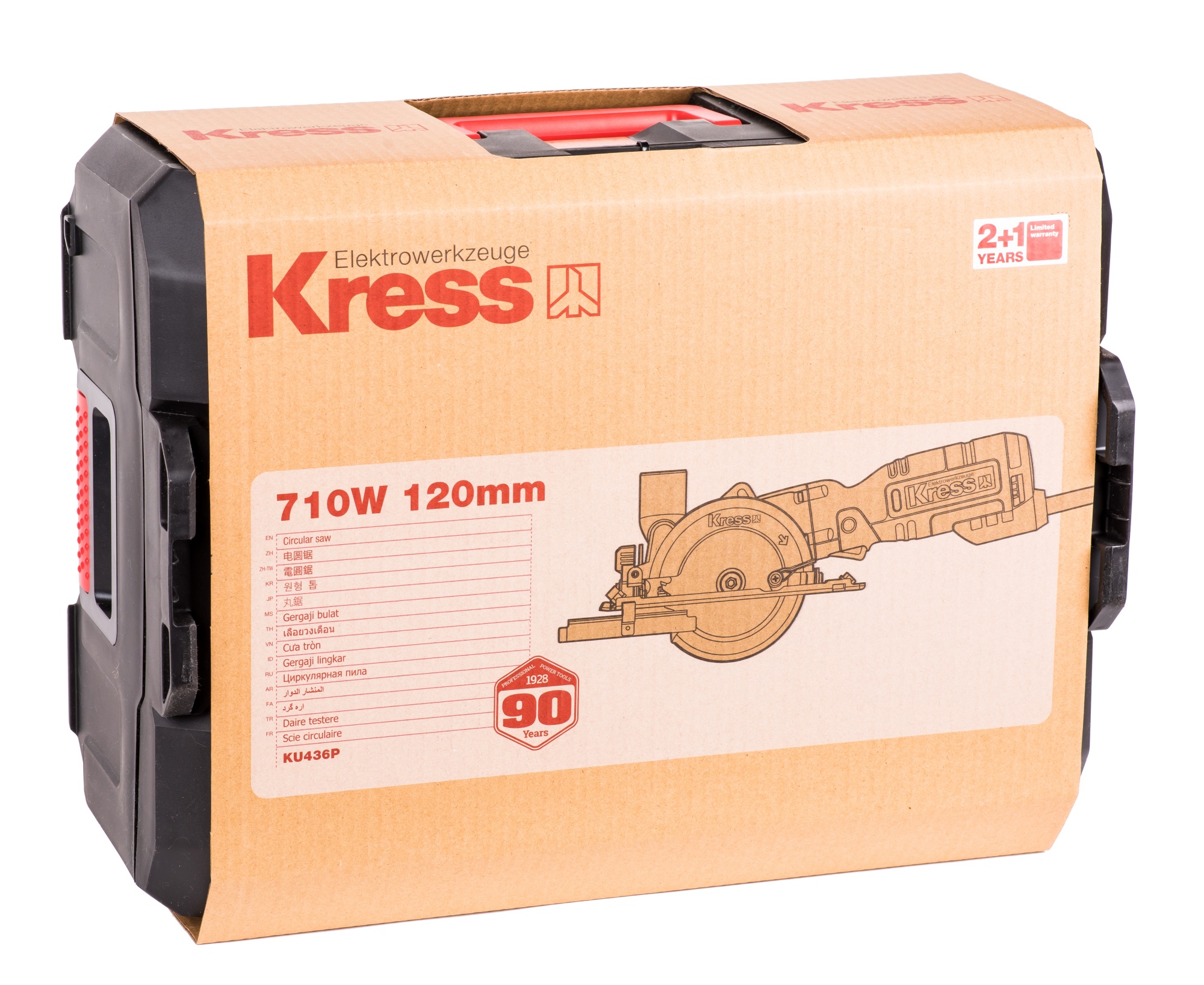 Дисковая пила KRESS KU436P, 710Вт, 120мм, кейс