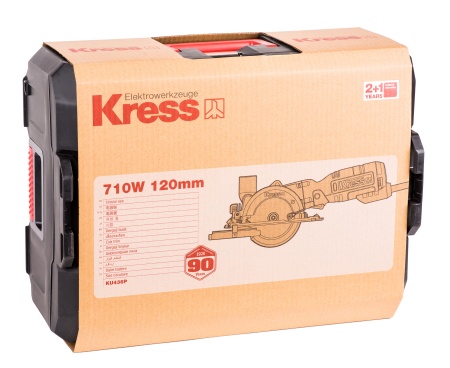 Дисковая пила KRESS KU436P, 710Вт, 120мм, кейс