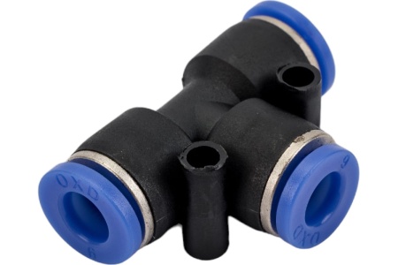 Фитинг цанговый тройник 6 мм Pegas pneumatic 5602