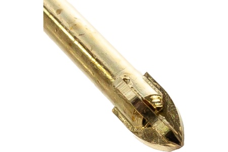 Сверло по кафелю и стеклу, 4 режущие кромки, титановое покрытие 6х60 мм FIT IT 35486