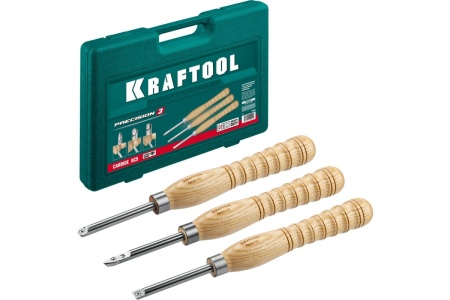 Набор ручных резцов по дереву KRAFTOOL Precision-3 3 шт 18369