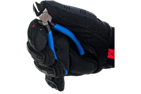 Бокорезы Зубр БУЛЬДОГ Мини  для пластика и меди, хромированная сталь, обливные рукоятки Проф 22175-8-15_z01