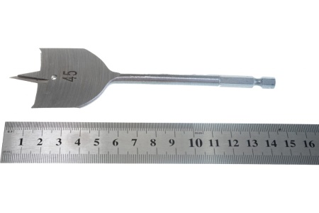 Сверло перовое по дереву (45х152 мм; HEX1/4) MATRIX 70433