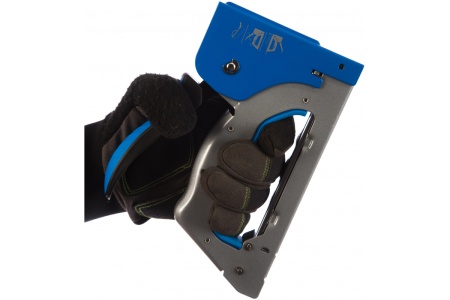 Металлический степлер Барс 3 в 1 регулировка удара двухкомпонентная рукоятка тип скобы 53 300 500 6-14 мм 40004