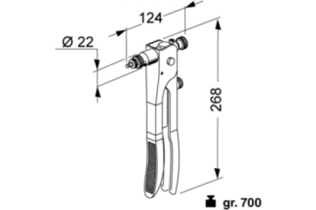 Ручной заклепочник FAR KJ17 М3-М6 700017
