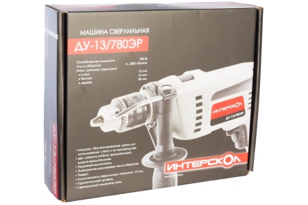 Ударная дрель Интерскол ДУ-13/780ЭР 421.1.0.00