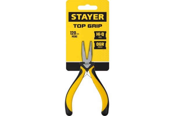 Изогнутые тонкогубцы Stayer TopGrip, 120мм 2218-3_z02