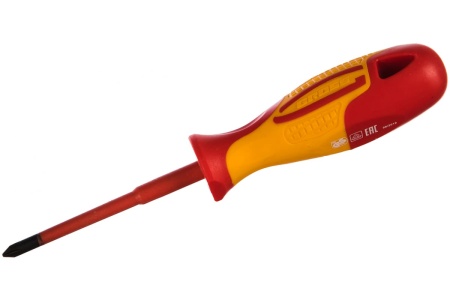 Диэлектрическая отвертка PH1х80мм, CrMo, до 1000В GROSS 12947