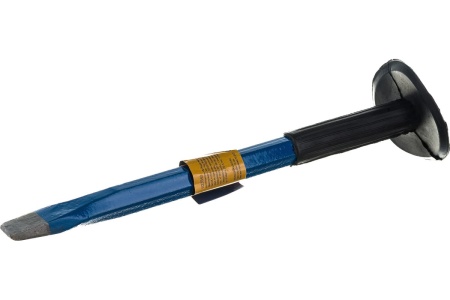 Зубило ТУНДРА плоское арматурная сталь, резиновая рукоятка, 250 х 25 мм 1123543