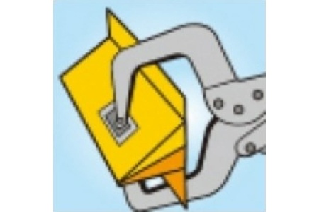 С-образный зажим с фиксатором и подвижными губками 280 мм KING TONY 6625-11