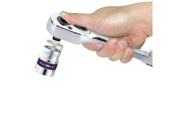 Флажковая трещотка с кнопкой 1/2", 250мм, 32 зубца KING TONY 4771-10GR